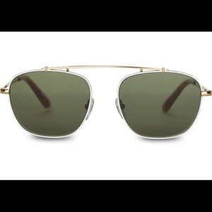 NEW TOMS White Riley Sunglasses